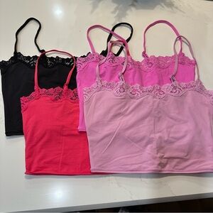 SKIMS 4 Lace Trim Camisoles